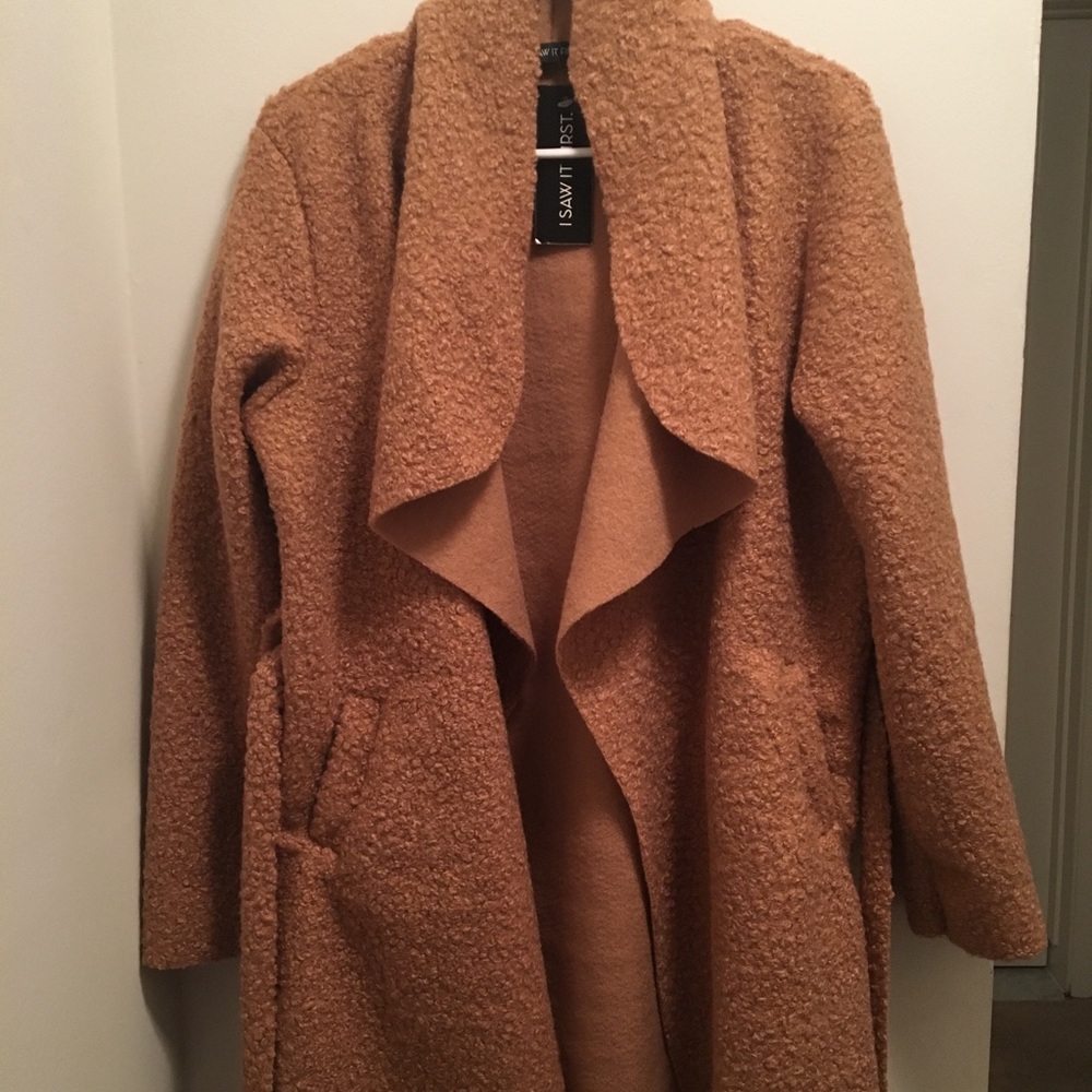 Camel Waterfall Duster Jacket